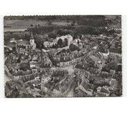 NEUFCHATEAU: place jeanne-d'arc et église saint-nicolas vue aérienne 10x15 - état