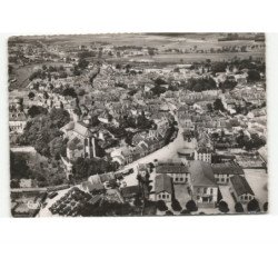 NEUFCHATEAU: église saint-nicolas et groupe scolaire vue aérienne 10x15 - très bon état
