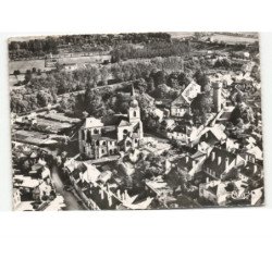 NEUFCHATEAU: l'église saint-nicolas et son quartier vue aérienne 10x15 - très bon état