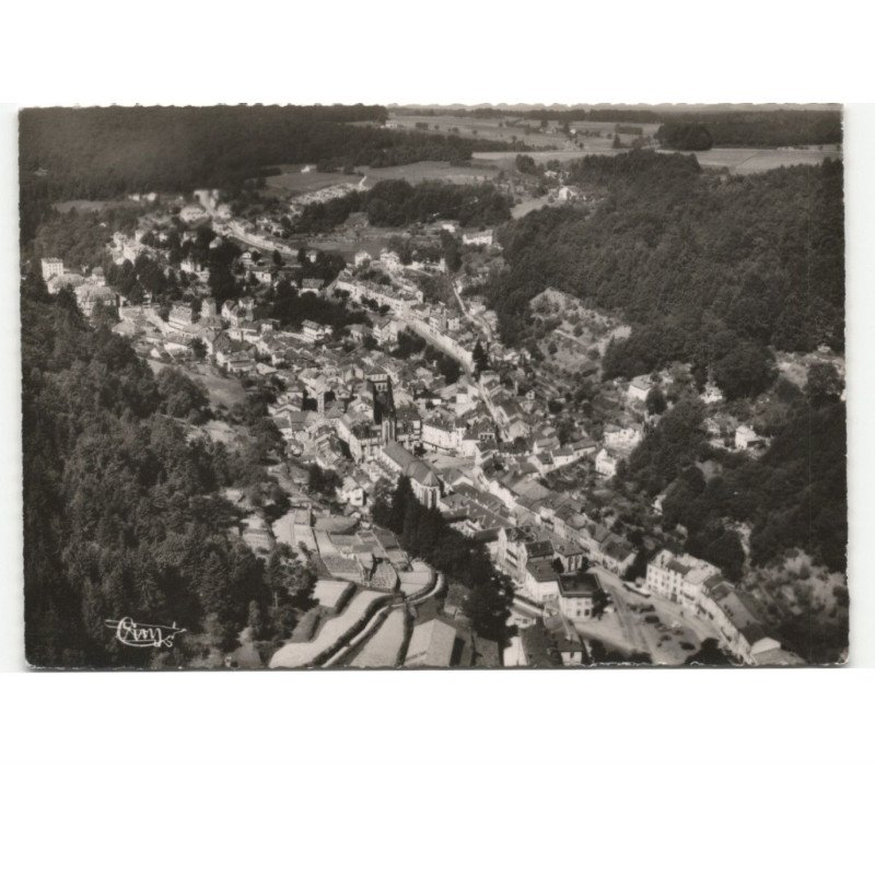 PLOMBIERES-les-BAINS: vue panoramique vue aérienne 10x15 - très bon état