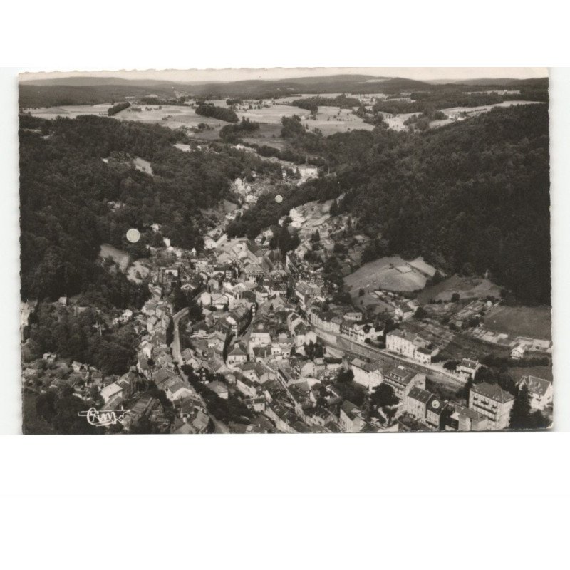 PLOMBIERES-les-BAINS: vue panoramique vue aérienne 10x15 - très bon état
