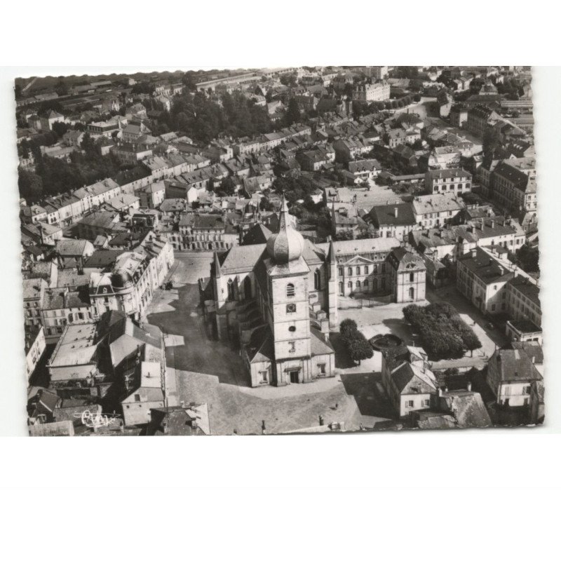 REMIREMONT: église saint-romaric vue aérienne 10x15 - très bon état