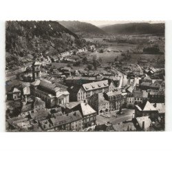 RAON-L'ETAPE: l'église et le centre vue aérienne 10x15 - très bon état