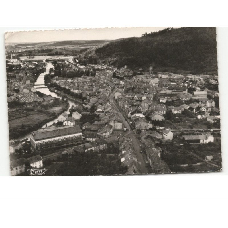 RAON-L'ETAPE: la meurthe et la côte du château vue aérienne 10x15 - état