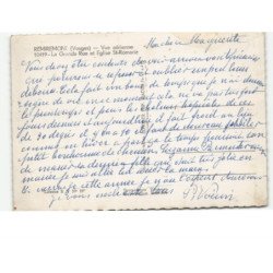 REMIREMONT: la grande rue et église saint-romaric vue aérienne 10x15 - très bon état