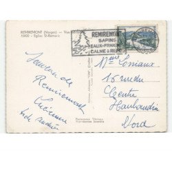 REMIREMONT: église saint-romaric vue aérienne 10x15 - très bon état