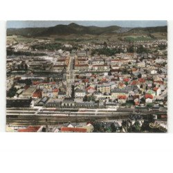 SAINT-DIE: la gare vue aérienne 10x15 - très bon état