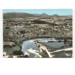 SAINT-MICHEL-sur-MEURTHE: vue panoramique et la meurthe vue aérienne 10x15 - très bon état