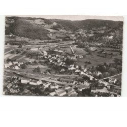LE VAL-D'AJOL: vue de la gare et la section des champs avec la vallée des mousses vue aérienne 10x15 - très bon état