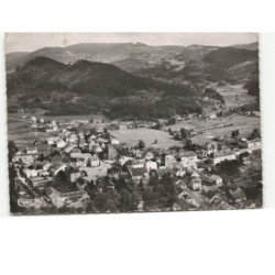 VAGNEY: vue générale vue aérienne 10x15 - très bon état (timbre arraché)