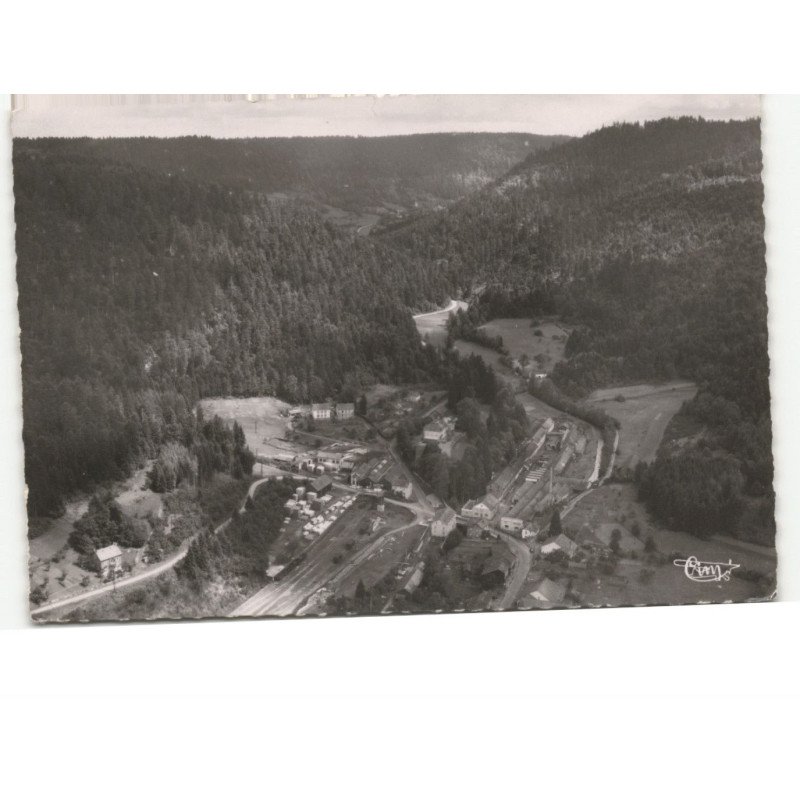 LE VAL-D'AJOL: ses forêts de sapins sa scierie et la manufacture de faymont vue aérienne 10x15 - très bon état