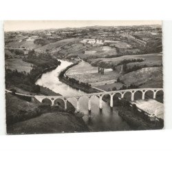 ALBIGNY: le viaduc vue aérienne 10x15 - très bon état