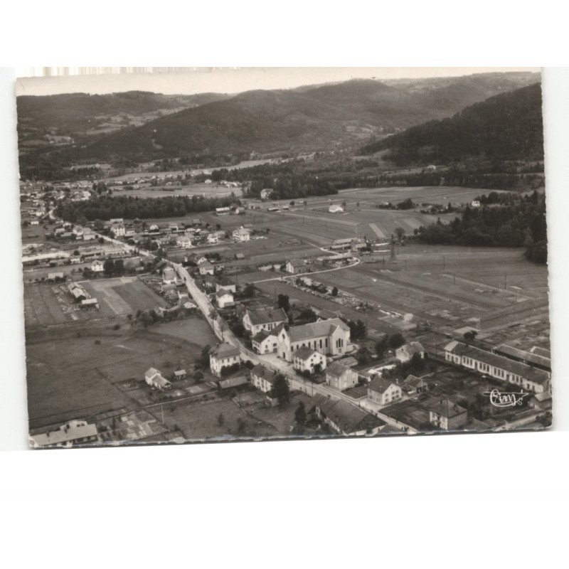 ZAINVILLERS: vue générale au 1er plan, l'église vue aérienne 10x15 - très bon état