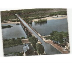 BRARIE: le pont canal et vue sur saint-firmin-sur-loire vue aérienne 10x15 - très bon état