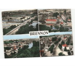 BRIENNON: le pont sur la loire, vue générale vue aérienne 10x15 - très bon état