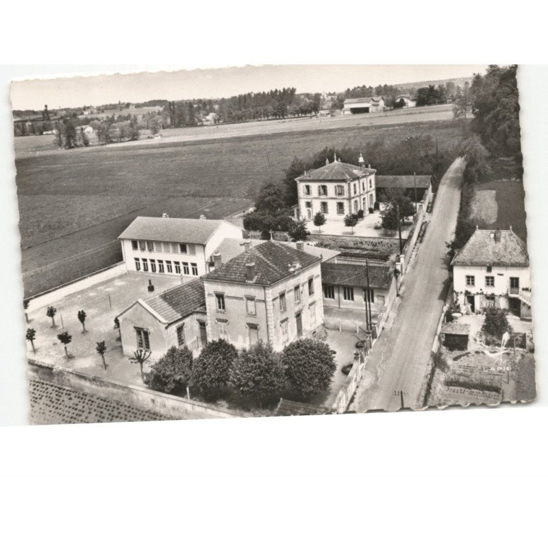 BRIENNON: la mairie et les écoles vue aérienne 10x15 - très bon état