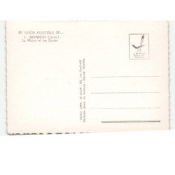 BRIENNON: la mairie et les écoles vue aérienne 10x15 - très bon état