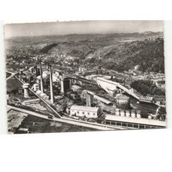 LE CHAMBON-FEUGEROLLES: cokerie de la silardière vue aérienne 10x15 - très bon état