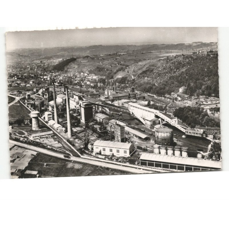 LE CHAMBON-FEUGEROLLES: cokerie de la silardière vue aérienne 10x15 - très bon état