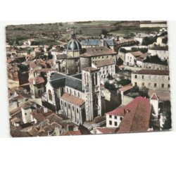 MONTBRISON: église saint-pierre vue aérienne 10x15 - très bon état