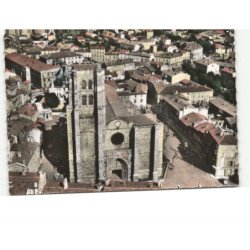 MONTBRISON: collègiale notre-dame vue aérienne 10x15 - très bon état