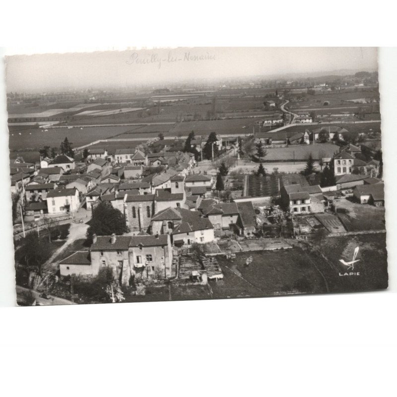 POUILLY-les-NONAINS: vue générale vue aérienne 10x15 - très bon état