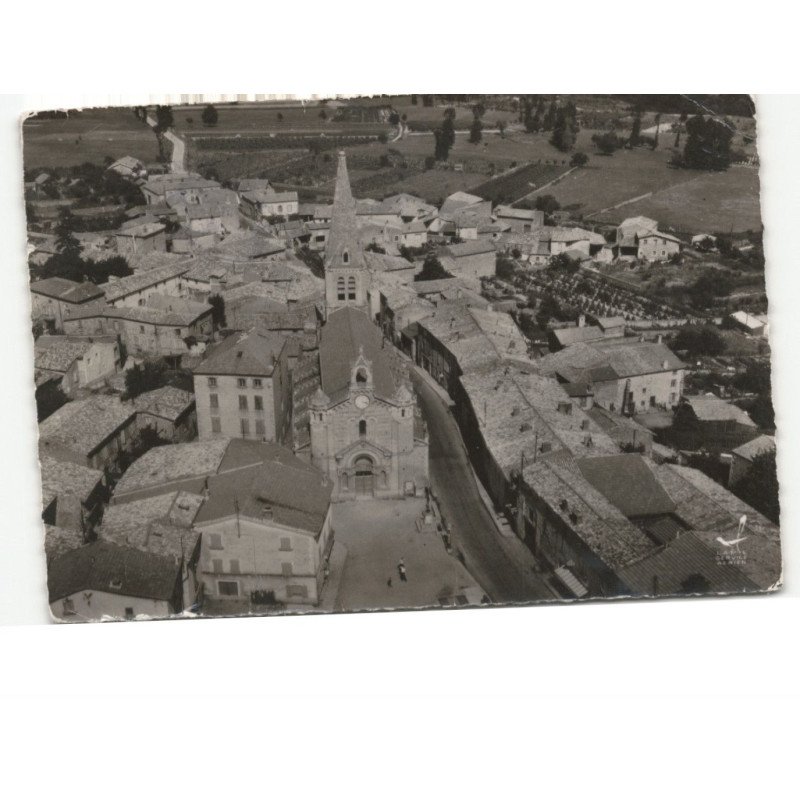 MACLAS: l'église vue aérienne 10x15 - état