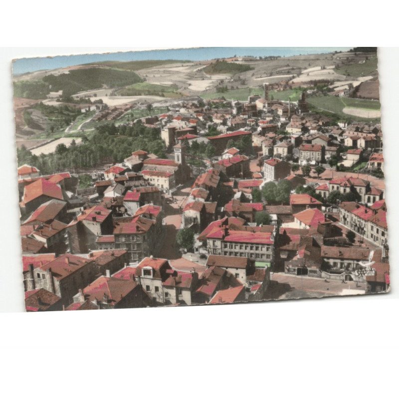 ROCHE-la-MOLIERE: vue générale, le centre vue aérienne 10x15 - très bon état