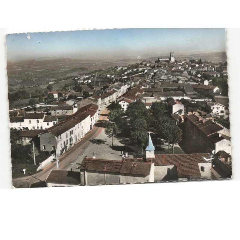 SAINT-JUST-la-PENDUE: vue panoramique vue aérienne 10x15 - état