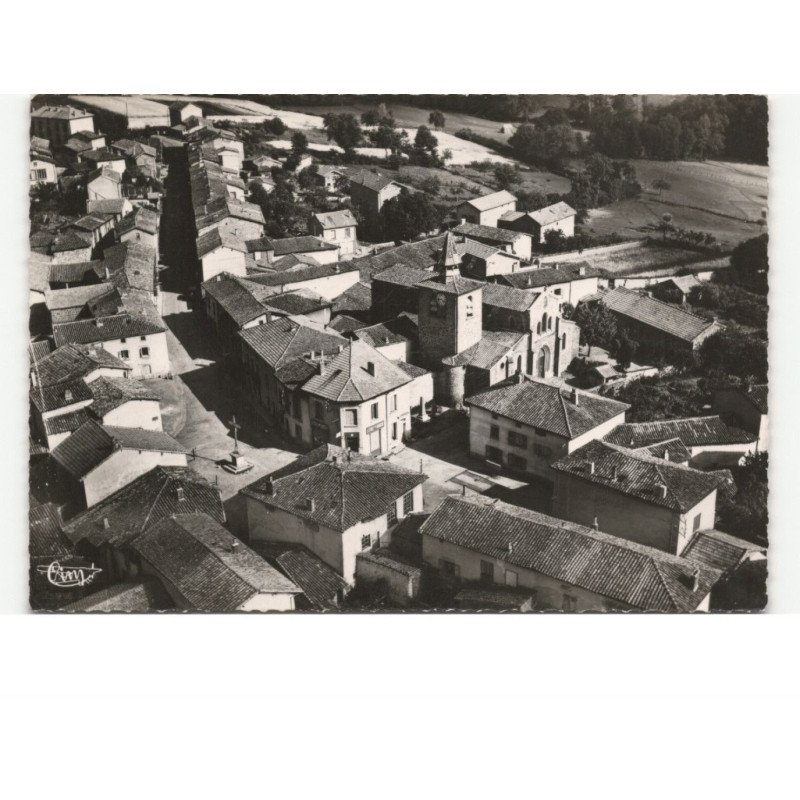 AVEIZIEUX: vue générale vue aérienne 10x15 - très bon état