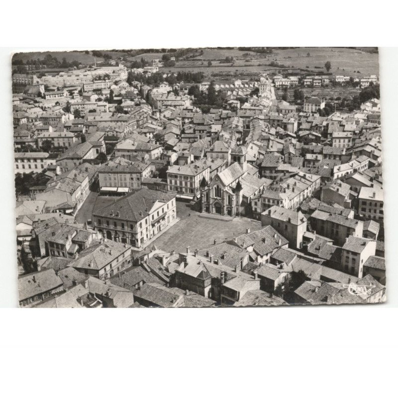 CHARLILEU: vue générale, place saint-philibert vue aérienne 10x15 - très bon état