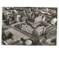 CHARLIEU: abbaye bénédictine vue aérienne 10x15 - très bon état
