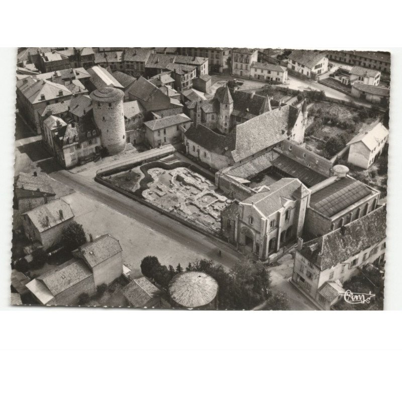 CHARLIEU: abbaye bénédictine vue aérienne 10x15 - très bon état