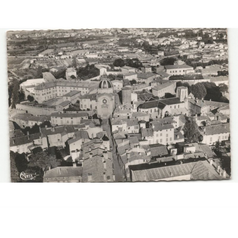 MONTBRISON: quartier du tribunal vue aérienne 10x15 - très bon état