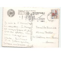 NOIRETABLE: monastère et croix vue aérienne 10x15 - très bon état