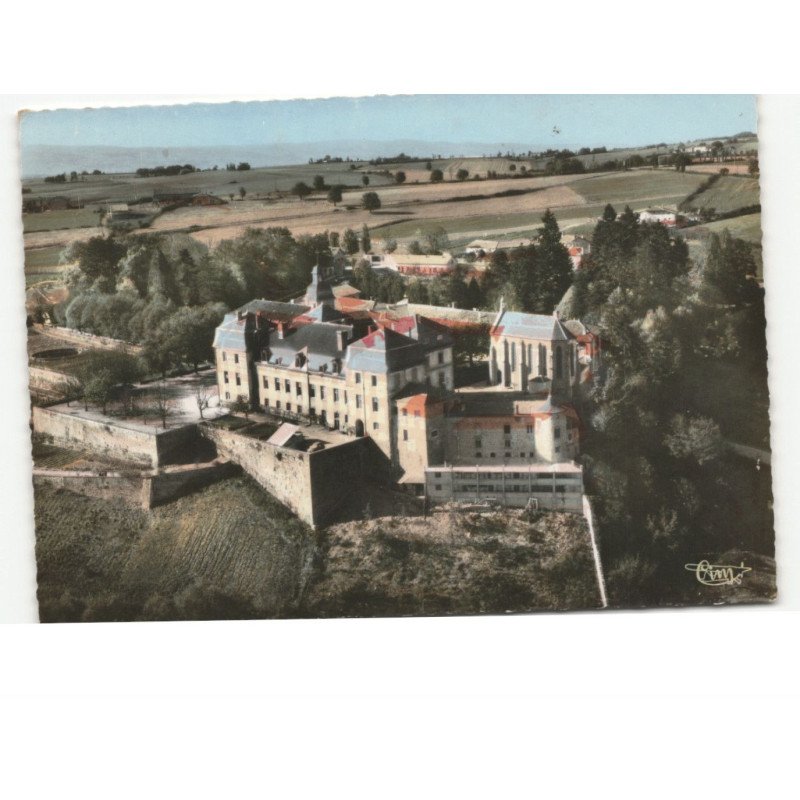 REGNY: abbaye de pradines XVIIe siècle vue aérienne 10x15 - très bon état