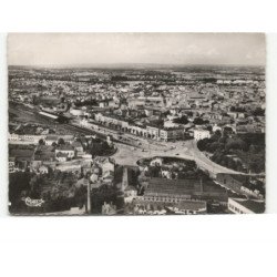 ROANNE: le quartier de la gare et gare routière  vue aérienne 10x15 - très bon état
