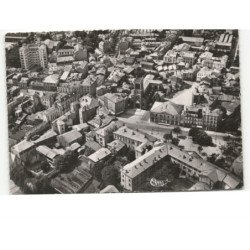 ROANNE: sur la place du palais de justice la bourse du travail église saint-etienne vue aérienne 10x15 - très bon état