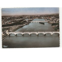 ROANNE: a gauche, roanne, à droite, le coteau vue aérienne 10x15 - très bon état