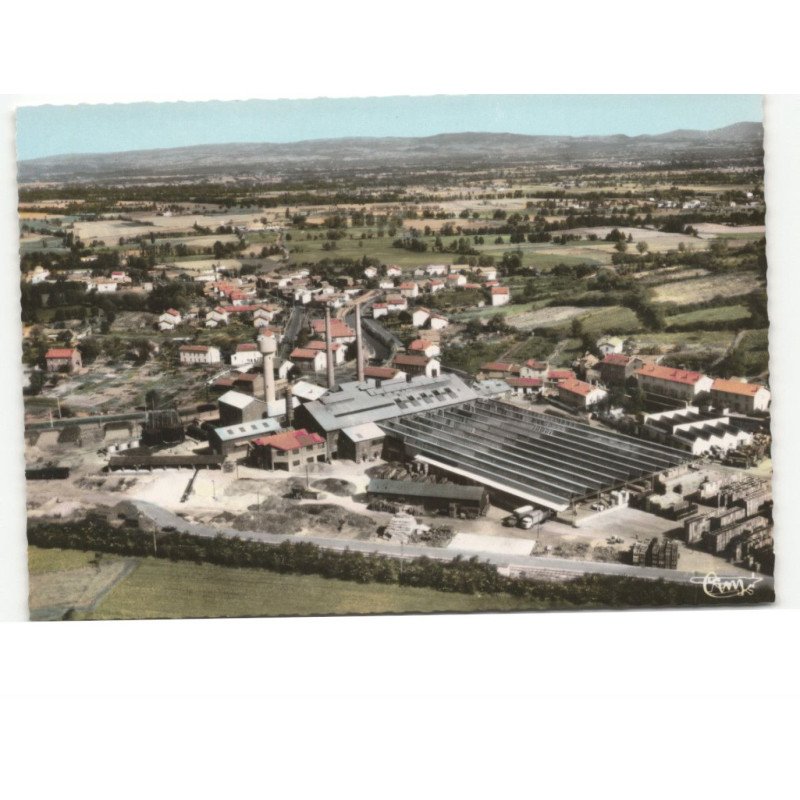 SAINT-ROMAN-le-PUY: la verrerie vue aérienne 10x15 - très bon état