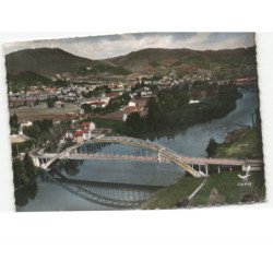 BAS-en-BASSET: le pont sur la loire et la plage vue aérienne 10x15 - très bon état