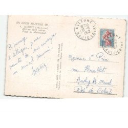 ALLEGRE: place du marchadiail vue aérienne 10x15 - état