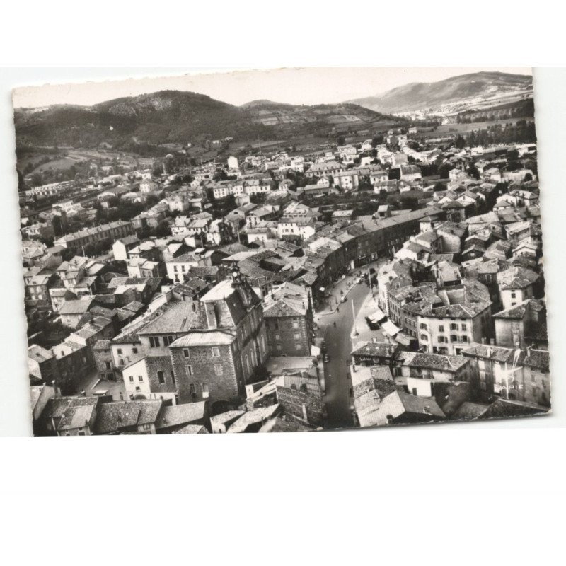 LANGEAC: vue générale vue aérienne 10x15 - très bon état
