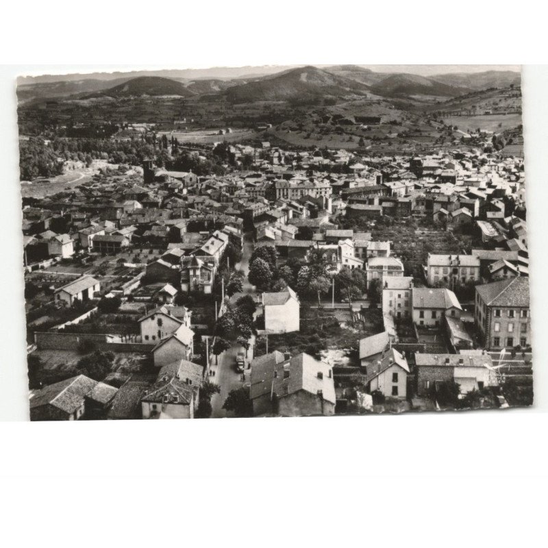 LANGEAC: vue générale vue aérienne 10x15 - très bon état