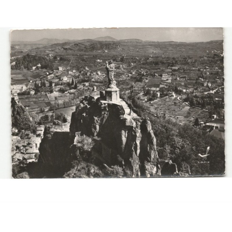 LE PUY: rocher corneille vue aérienne 10x15 - très bon état
