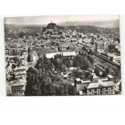 LE PUY: jardin henri vinay et place dubreuil vue aérienne 10x15 - très bon état