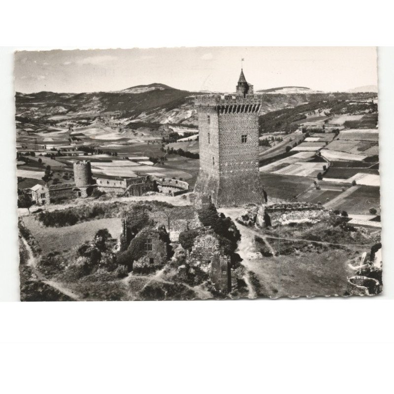 POLIGNAC: château-fort XIe siècle là se trouvait dit-on le temple d'apollon vue aérienne 10x15 - état