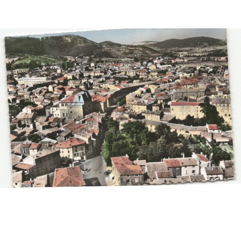 LANGEAC: vue générale vue aérienne 10x15 - très bon état