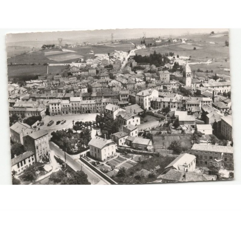 SAINT-DIDIER-en-VELAY: place foch vue aérienne 10x15 - très bon état