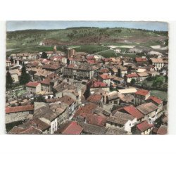 SAUGUES: vue générale vue aérienne 10x15 - très bon état